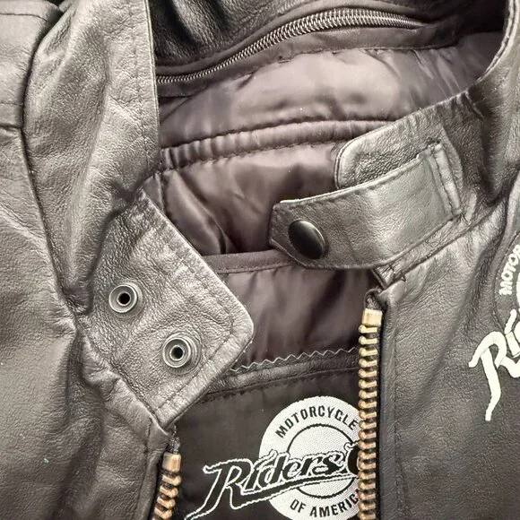 Vintage Harley-Davidson Riders Club Genuine Leather Jacket | XL - Picture 5 of 12